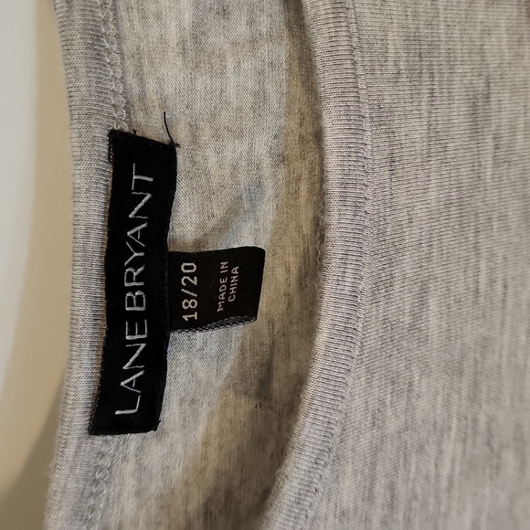 Lane Bryant, Gray, long sleeve Top. 18/20 - Picture 2 of 4